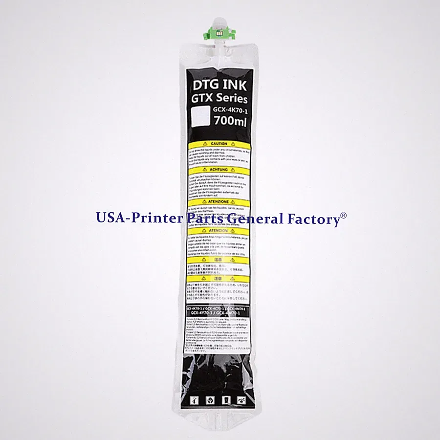 700ML White DTG Textile Ink Bag For Brother GTX GTX PRO Printer Fast delivery
