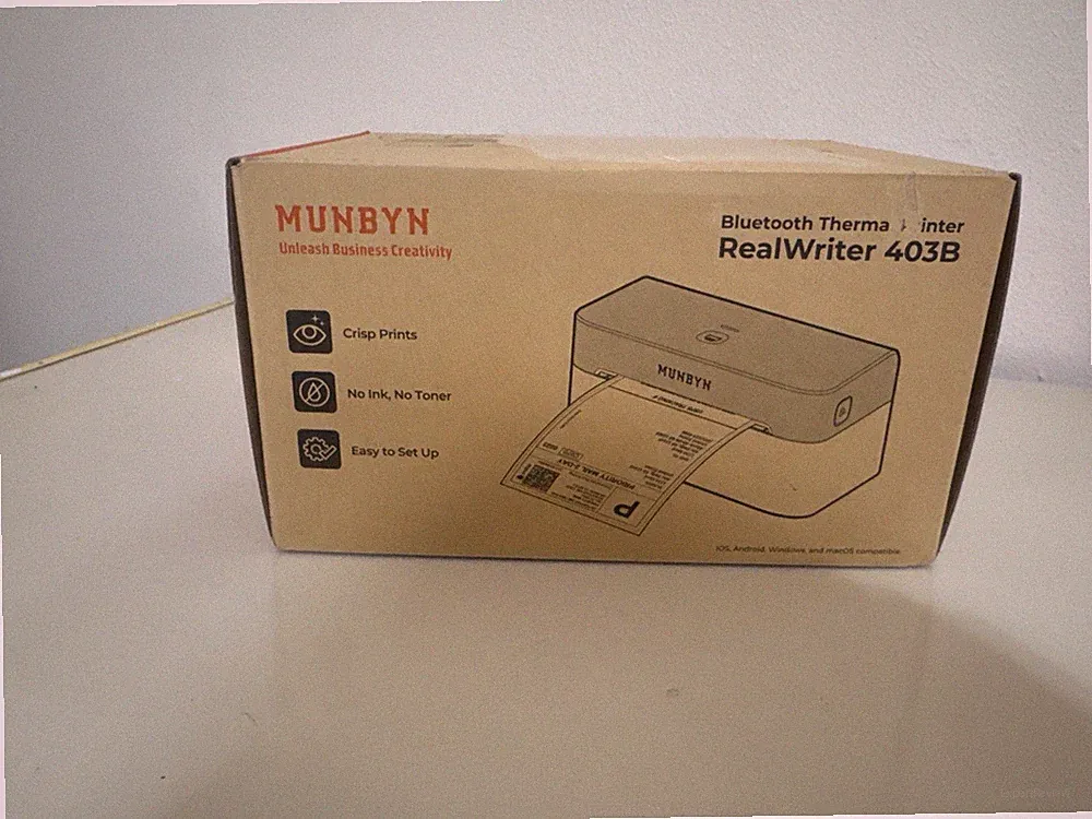 Bluetooth Thermal Printer Real Writer 403B No Ink No Toner