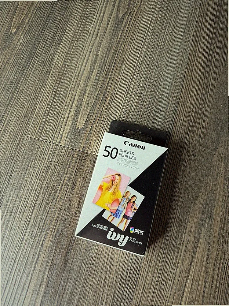 Canon ZINK Zero Ink (ZINK) Print Photo Paper - 2" x 3" - 50 Sheet - White