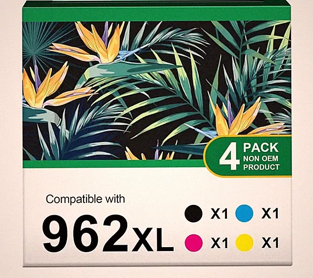 Compatible 962XL Ink Cartridges for HP OfficeJet Pro 4-Pack B/C/M/Y NEW