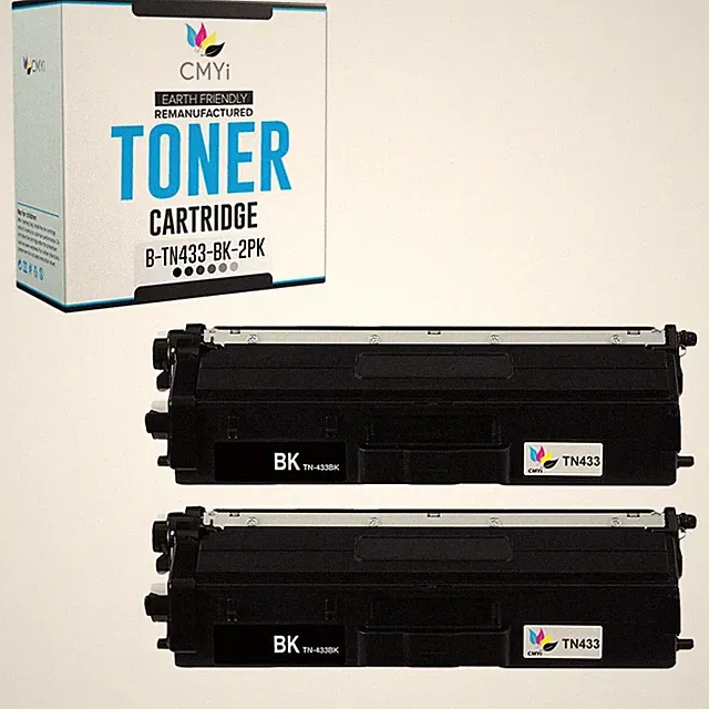Compatible CMYi Black Color Ink Lot fits Brother TN433 Cartridges
