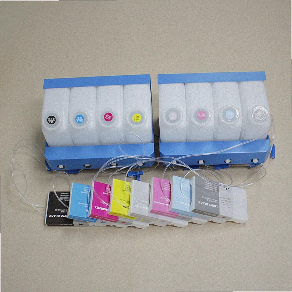 Continuous Ink Supply System for Epson Stylus Pro 9880 9800 with Resettable Chip