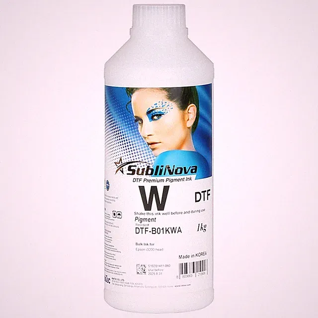 DTF (Direct To Film) White Ink 1 liter Bottle for Epson Print Head Printers