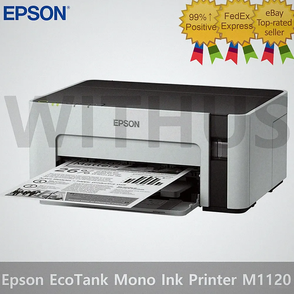 EPSON EcoTank M1120 Mono Ink Tank System Printer Wi-Fi 100V~240V Monochrome Ink=