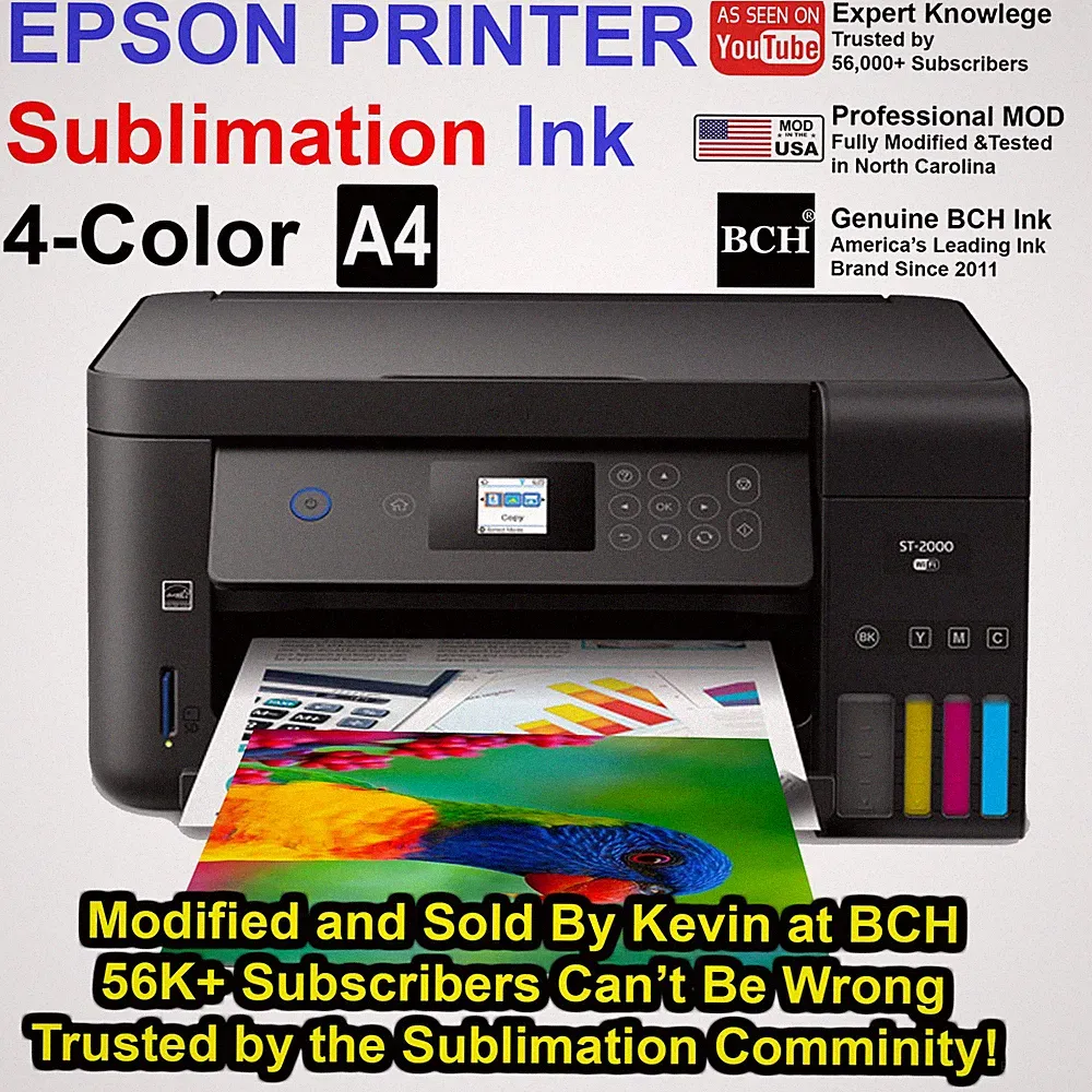 Epson EcoTank ST-2000 Sublimation Printer – Converted & Test-Printed