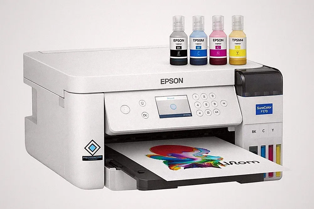 Epson SureColor F170 Dye-Sublimation Printer. Includes Full Set of Ink, User...