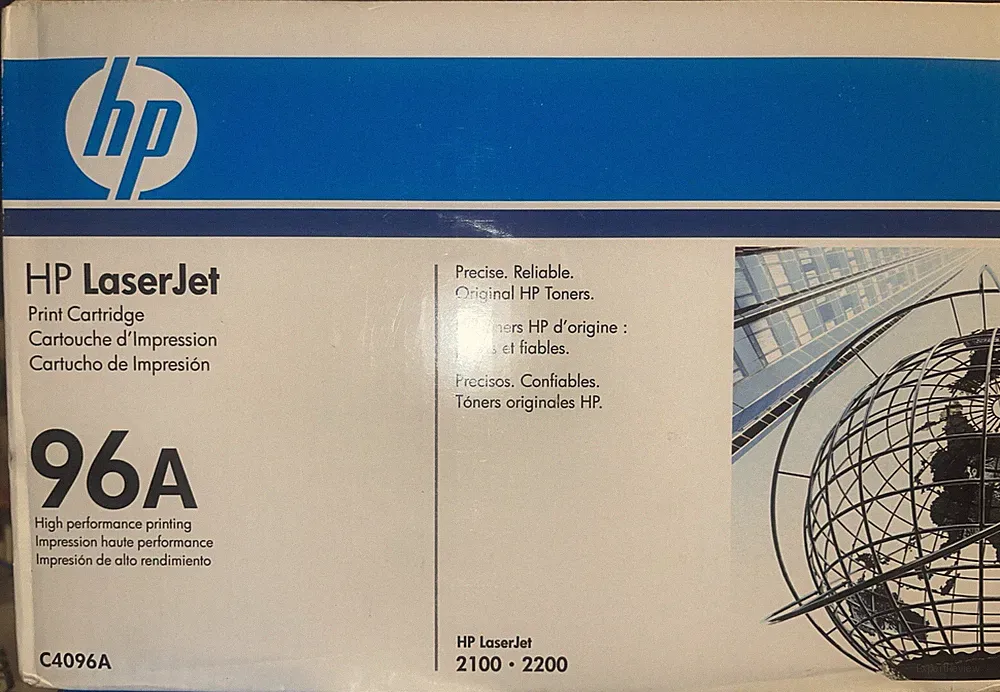 HP LaserJet 96A Cartridge Printer Ink C4096A Black for HP Models 2100 2200 NEW