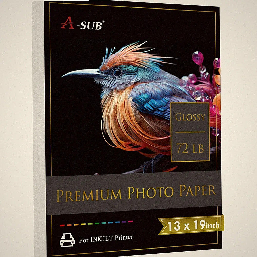 Lot A-SUB Premium Inkjet Glossy Photo Paper 72lb - 4x6 5x7 8.5x11 11x17 13x19