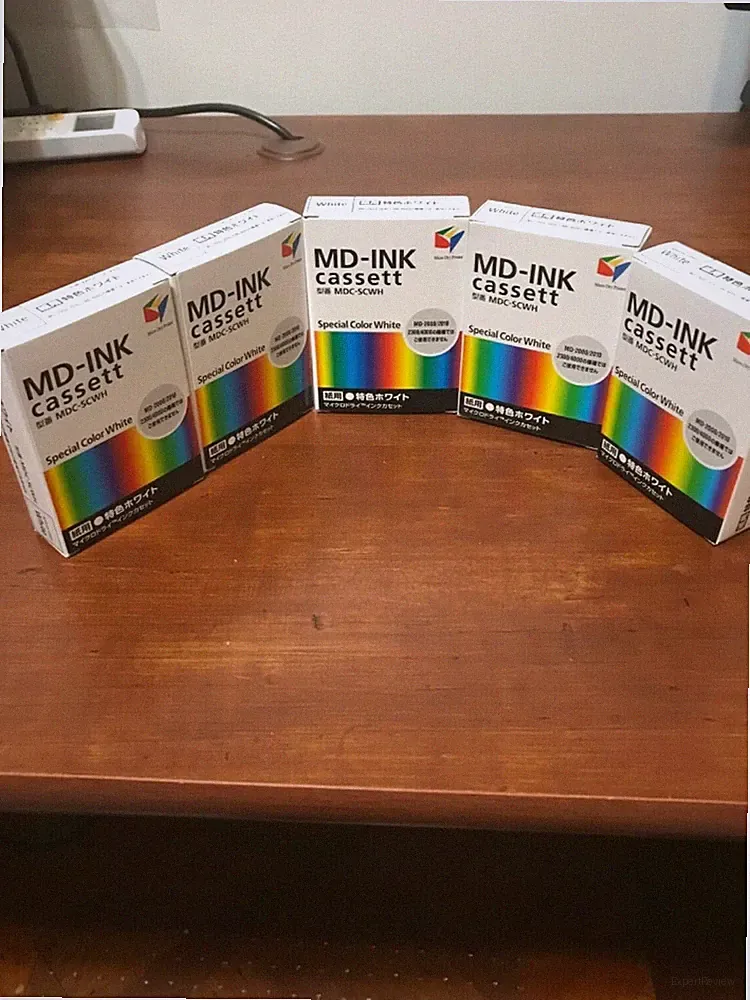 Lot of 5 Alps MD Printer White Color Ink Cartridge MDC-SCWH - Replaces 106050-0