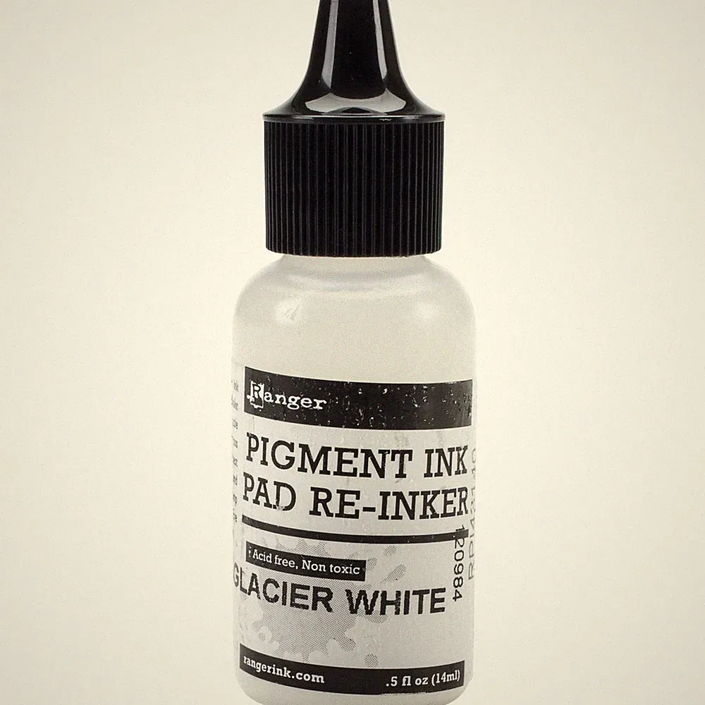 Pigment Ink 0.5 oz. reinker Bottle Glacier White