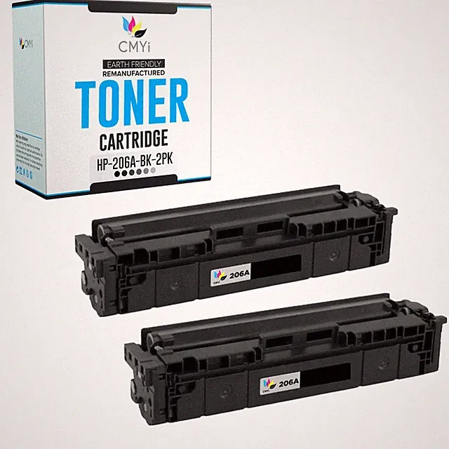 Replacement CMYi Black Color Ink Lot for HP 206A Cartridges