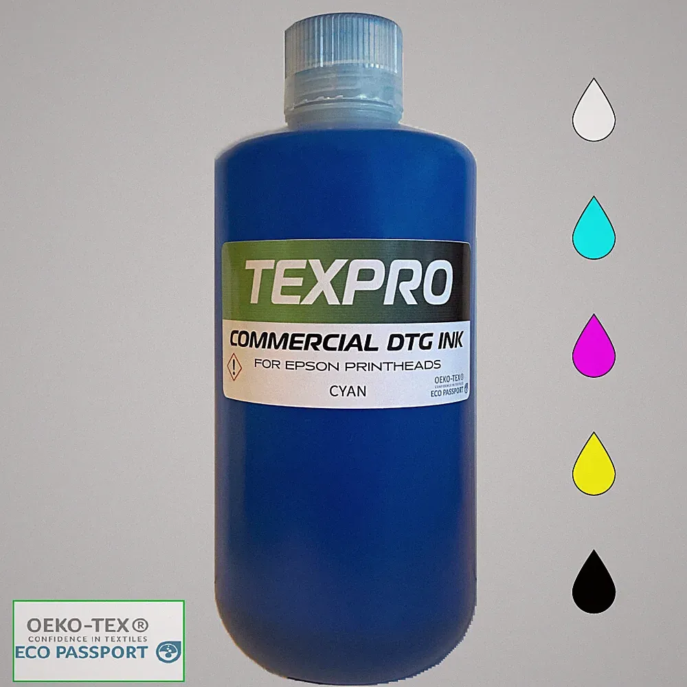 TexPro™ Commercial DTG Direct to Garment Ink for EPSON Printheads [250ml / 8oz]