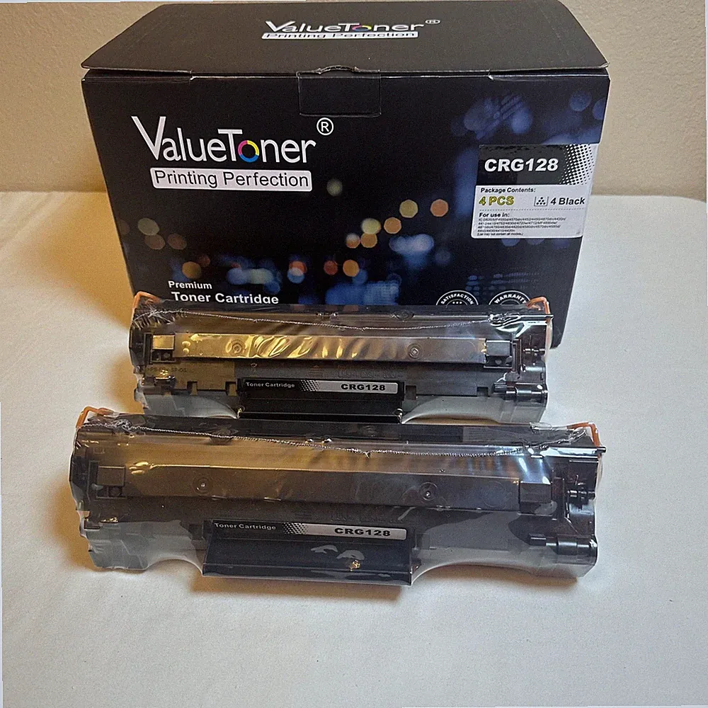 ValueToner Printing Perfection Toner Cartridge Printer Ink (2 unused) CRG128