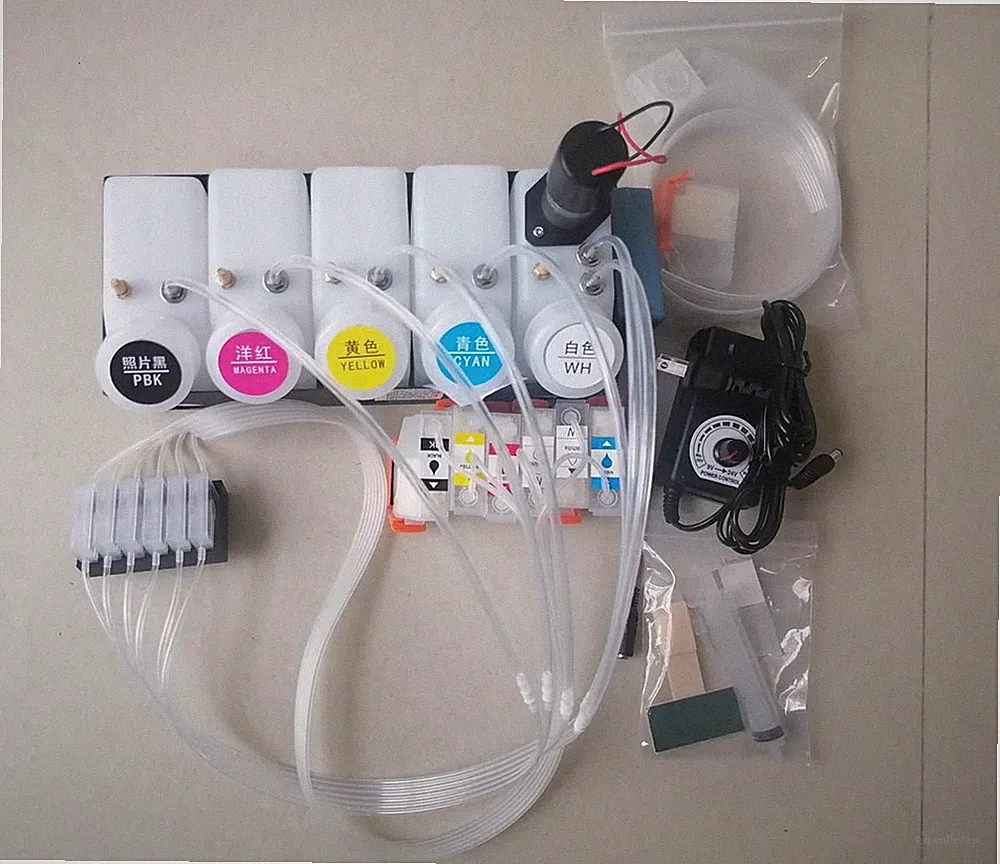 XP-15000 DTF CISS Continuous Ink Supply System with White Ink Stirrer, Damper...