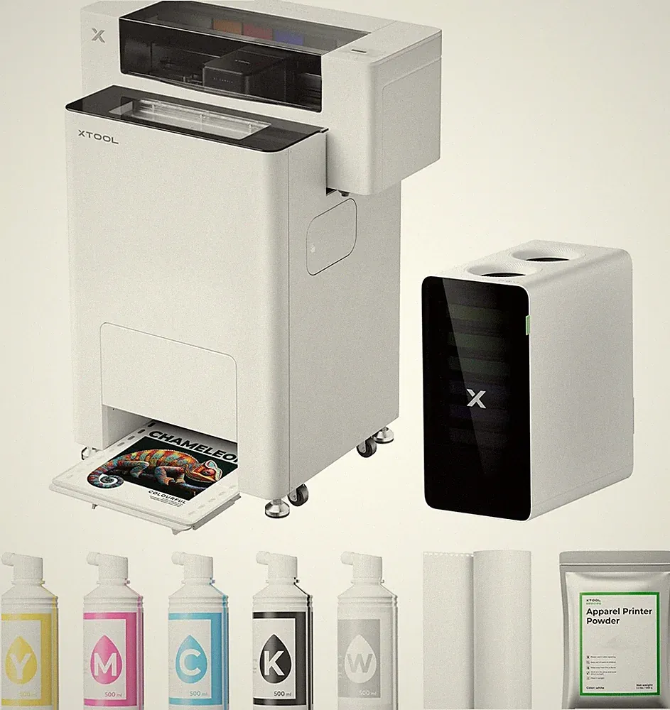 xTool Apparel Printer Bundle with Shaker Oven and Air Purifier